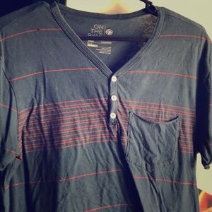 Men’s On The Byas button up Tee.